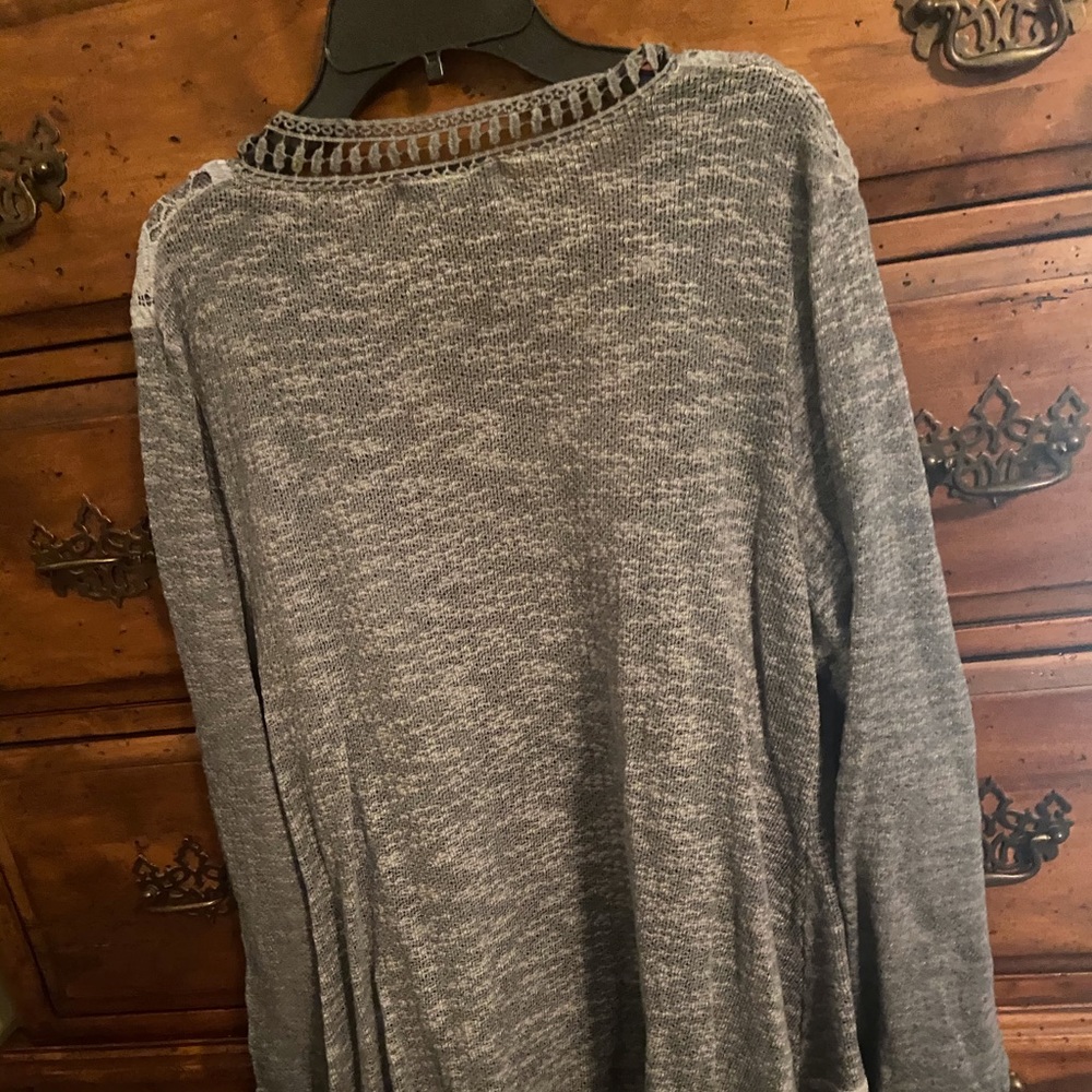 Simply Couture sweater. Polyester and Cotton.
